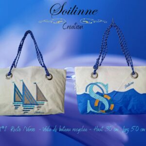 SAC EN  VOILE DE BATEAU RECYCLEE