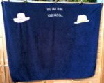 Serviette de bain grand modèle bleu marine