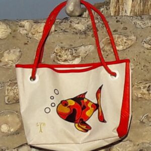 Sac de plage poisson en voile de bateau