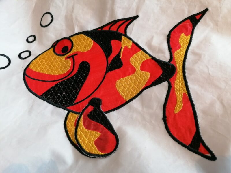 Sac de plage poisson en voile de bateau – Image 3