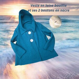 VESTE EN LAINE BOUILLIE