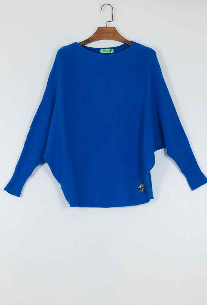 for-her-paris-grande-taille-pull-oversize-uni14-royal_blue-1