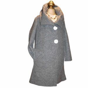 Manteau en laine bouillie