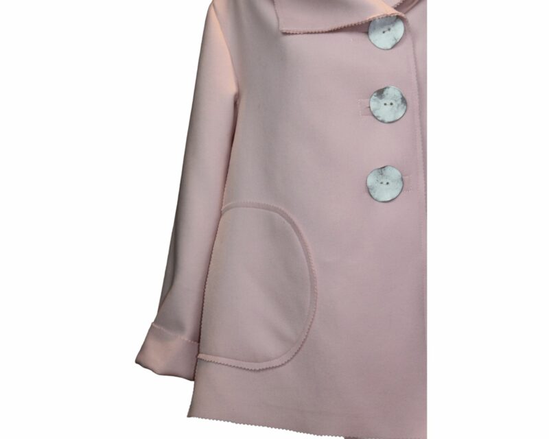 VESTE EN CACHEMIRE ROSE POUDRE – Image 5