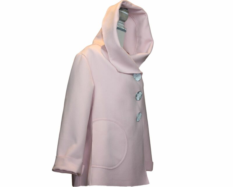 VESTE EN CACHEMIRE ROSE POUDRE – Image 4