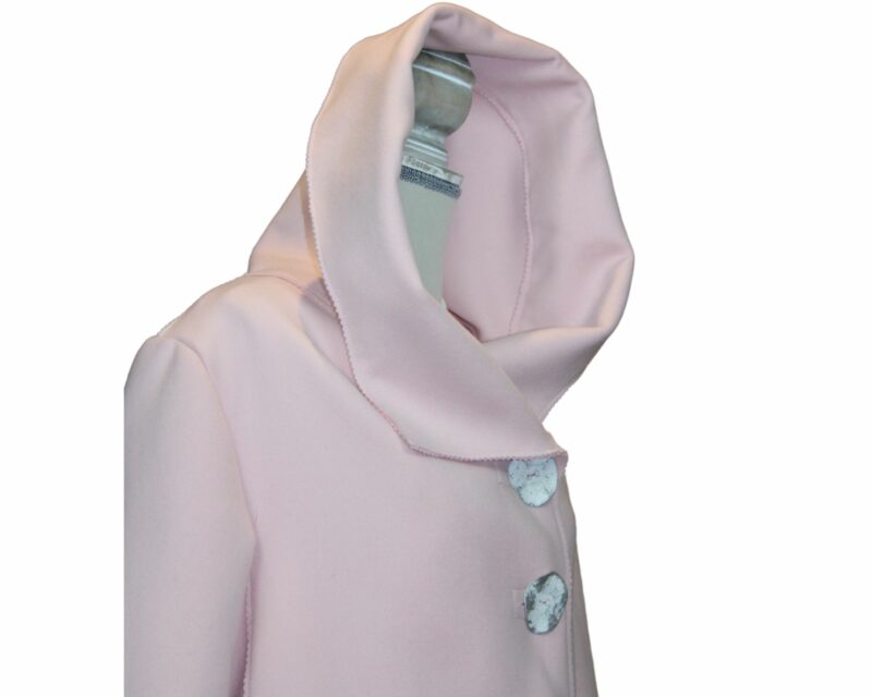 VESTE EN CACHEMIRE ROSE POUDRE – Image 3