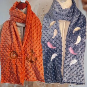 Echarpe en velours minky